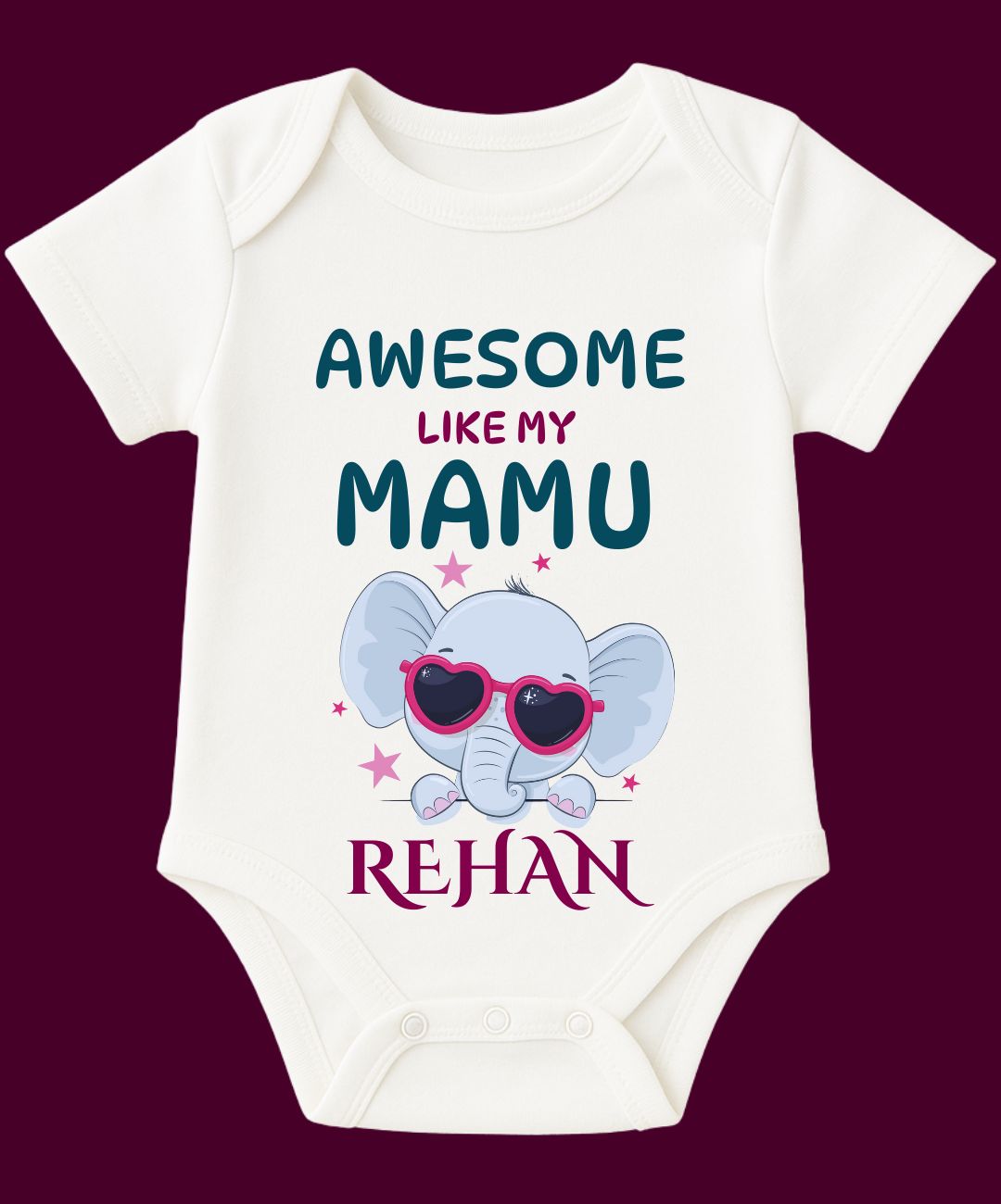 Awesome Like My Mamu Baby Outfit