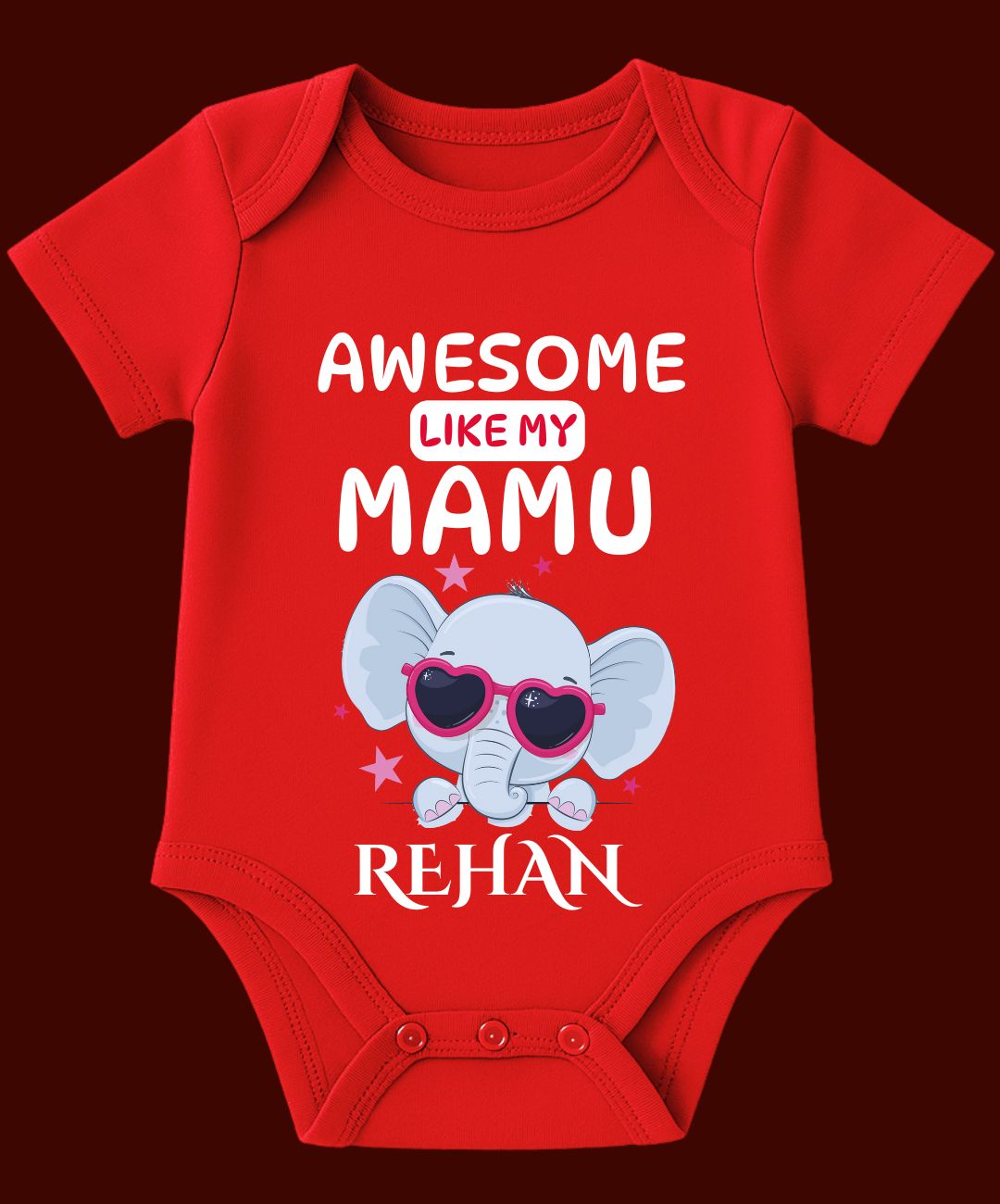 Awesome Like My Mamu Baby Outfit