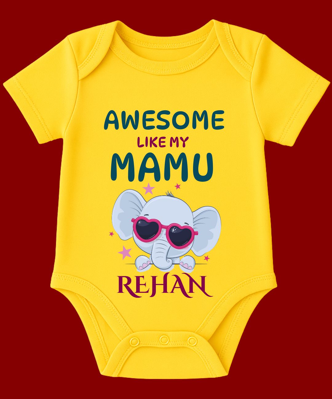 Awesome Like My Mamu Baby Outfit