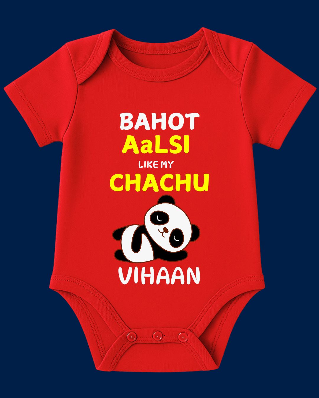 Bahot Aalasi Like My Chachu Baby Outfit