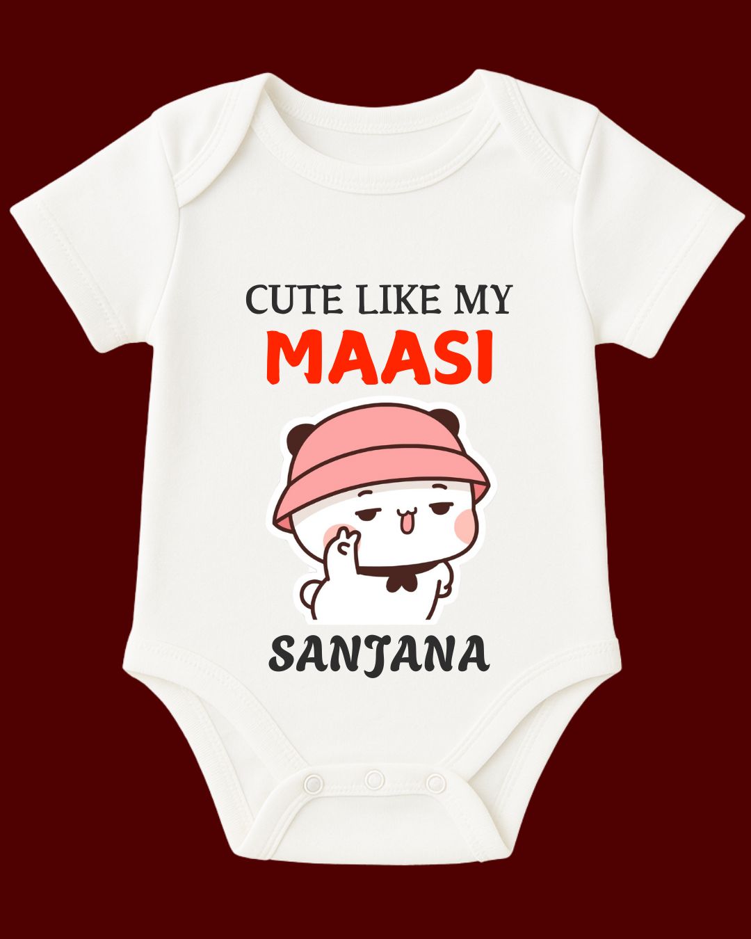 Cute Like My MAASI Baby Outfit