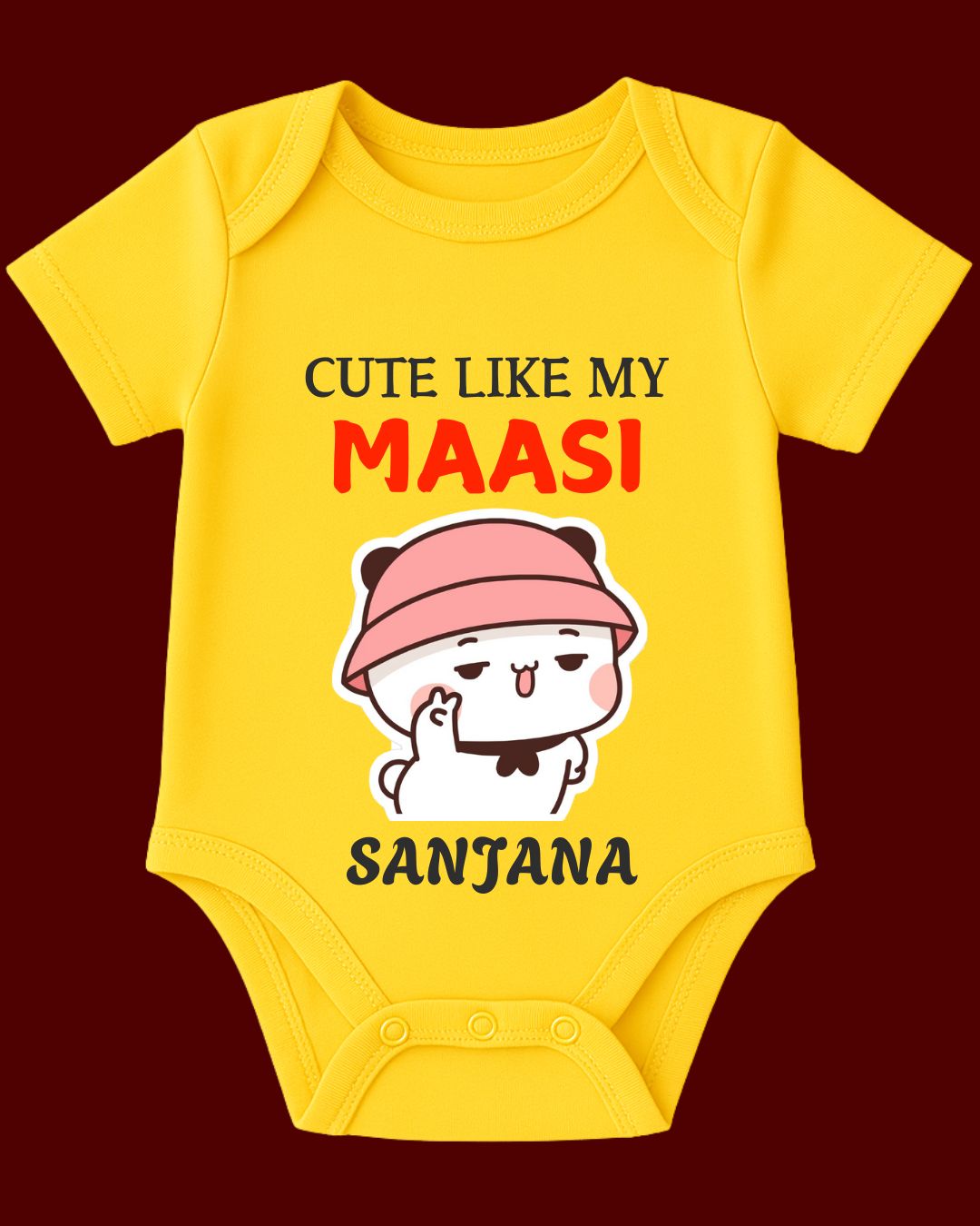 Cute Like My MAASI Baby Outfit