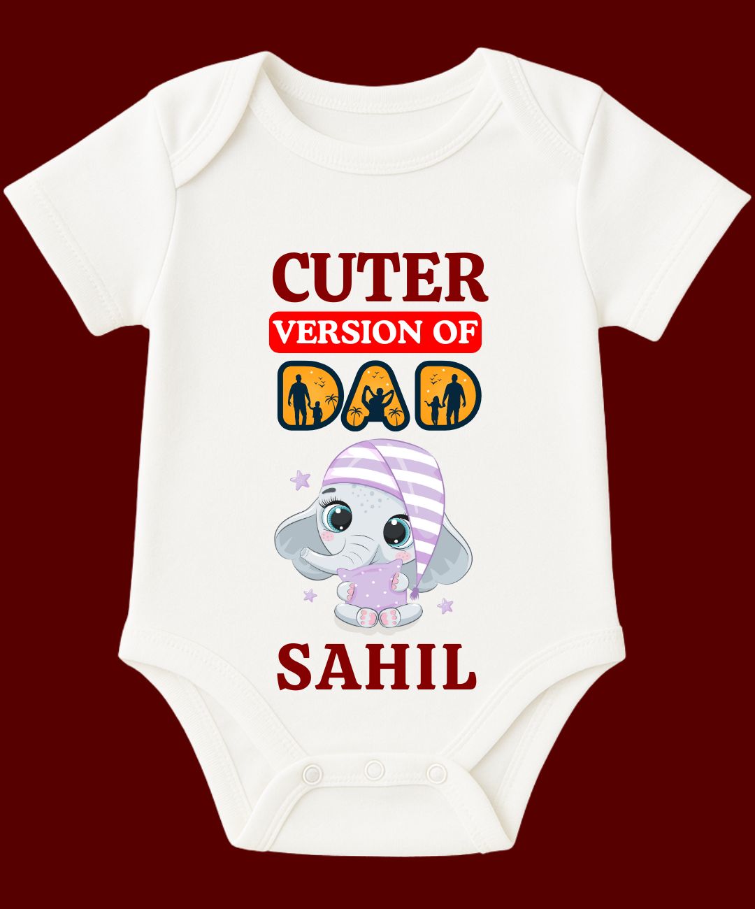 Cuter Version of DAD Baby Outfit