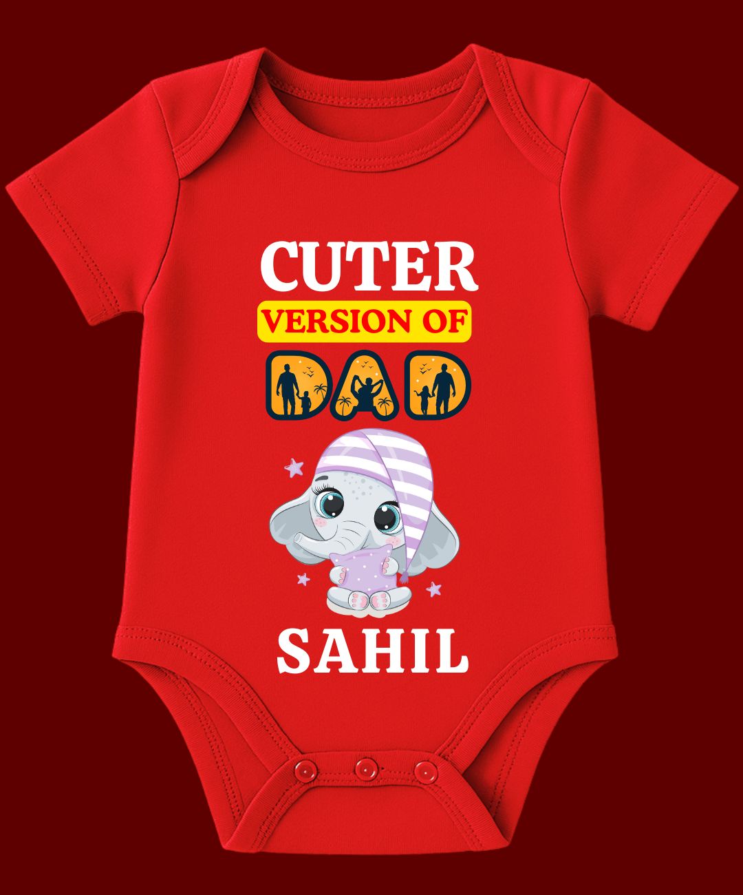 Cuter Version of DAD Baby Outfit