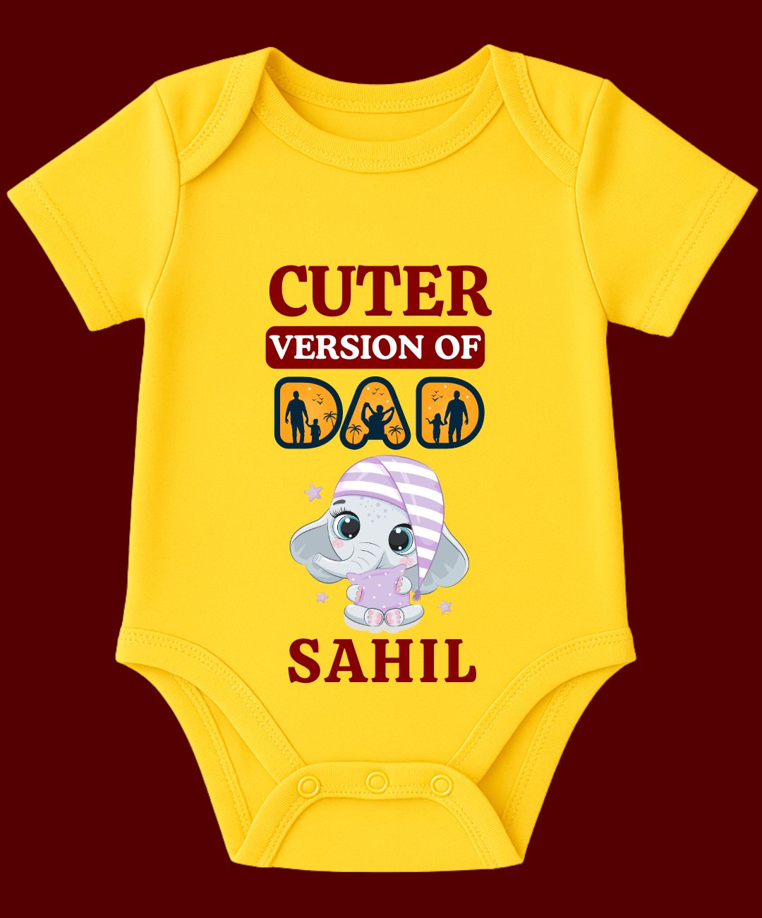 Cuter Version of DAD Baby Outfit