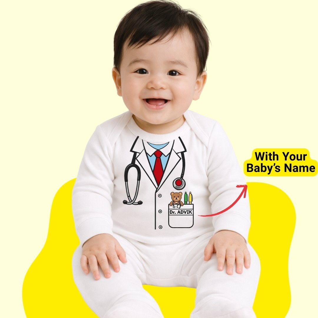 Custom Name - Baby's First Doctor Special Full Romper