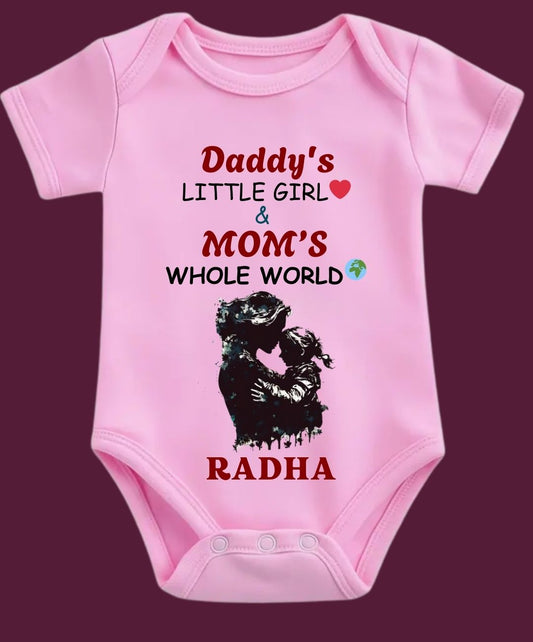 Daddy's Little Girl and Mom's Whole World Baby Outfit