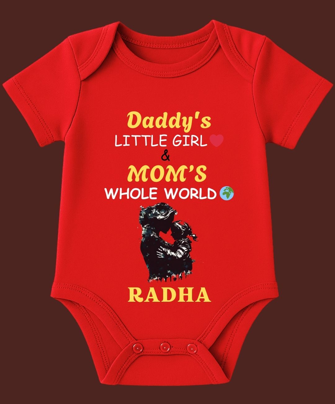 Daddy's Little Girl and Mom's Whole World Baby Outfit