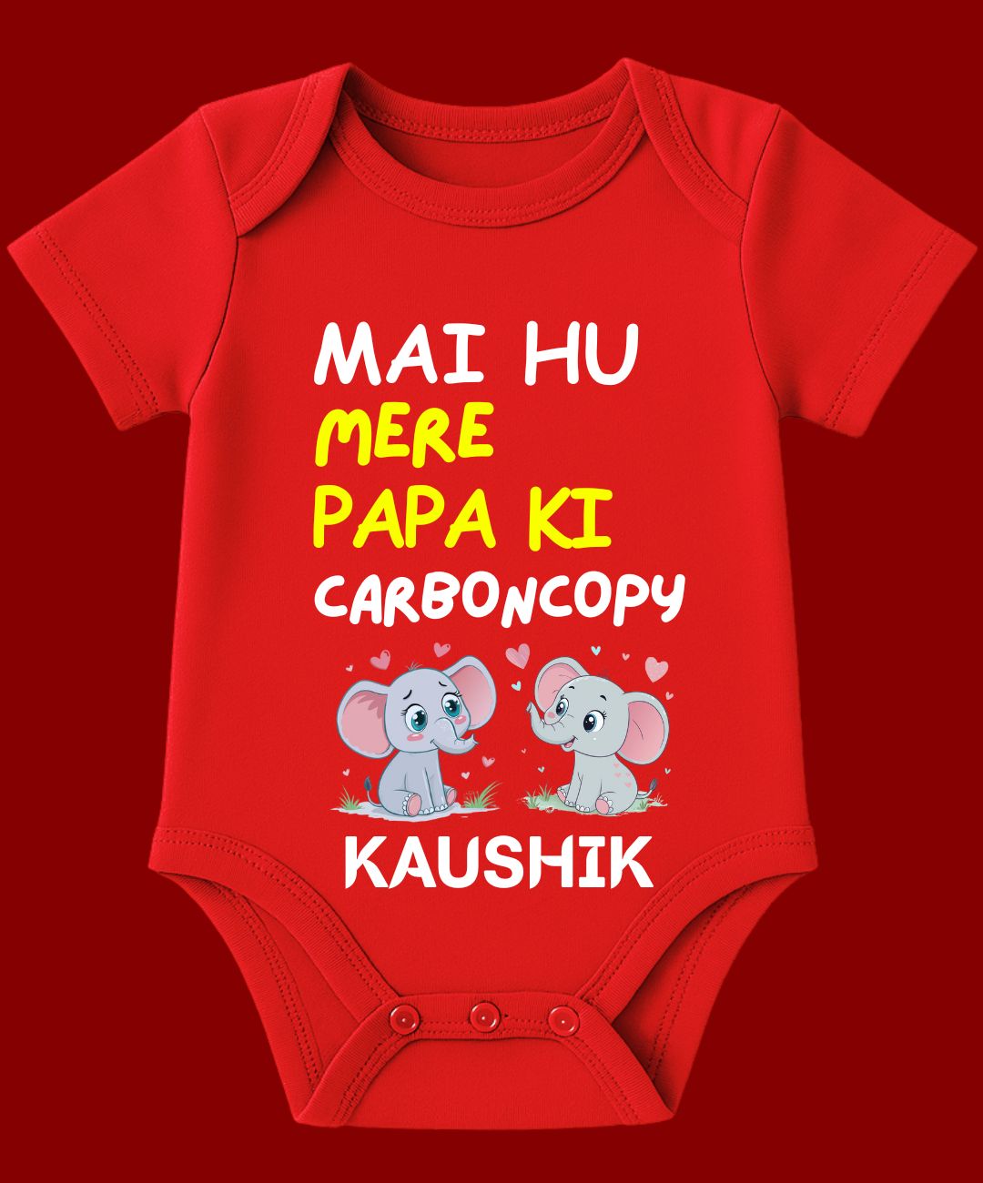 Mai Hu Mere Papa Ki Carbon Copy Baby Outfit