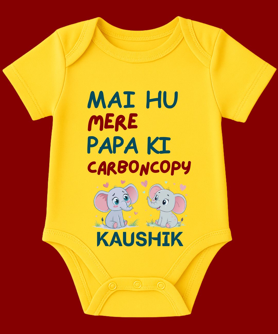 Mai Hu Mere Papa Ki Carbon Copy Baby Outfit