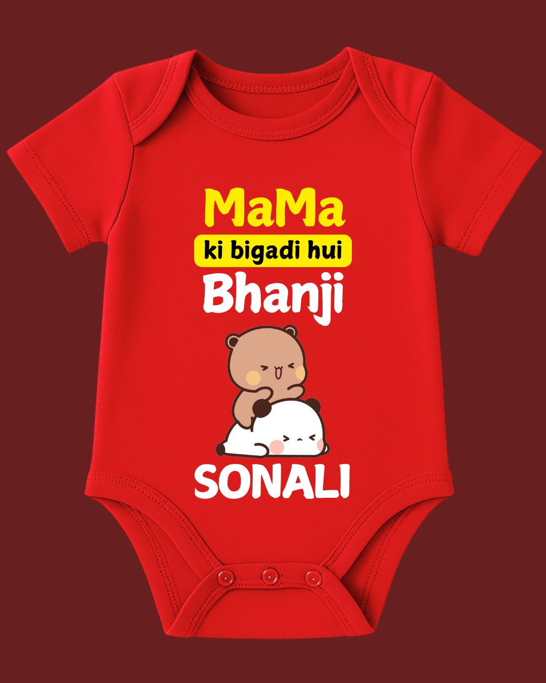 Mama ki Bigadi hui Bhanji Baby Outfit