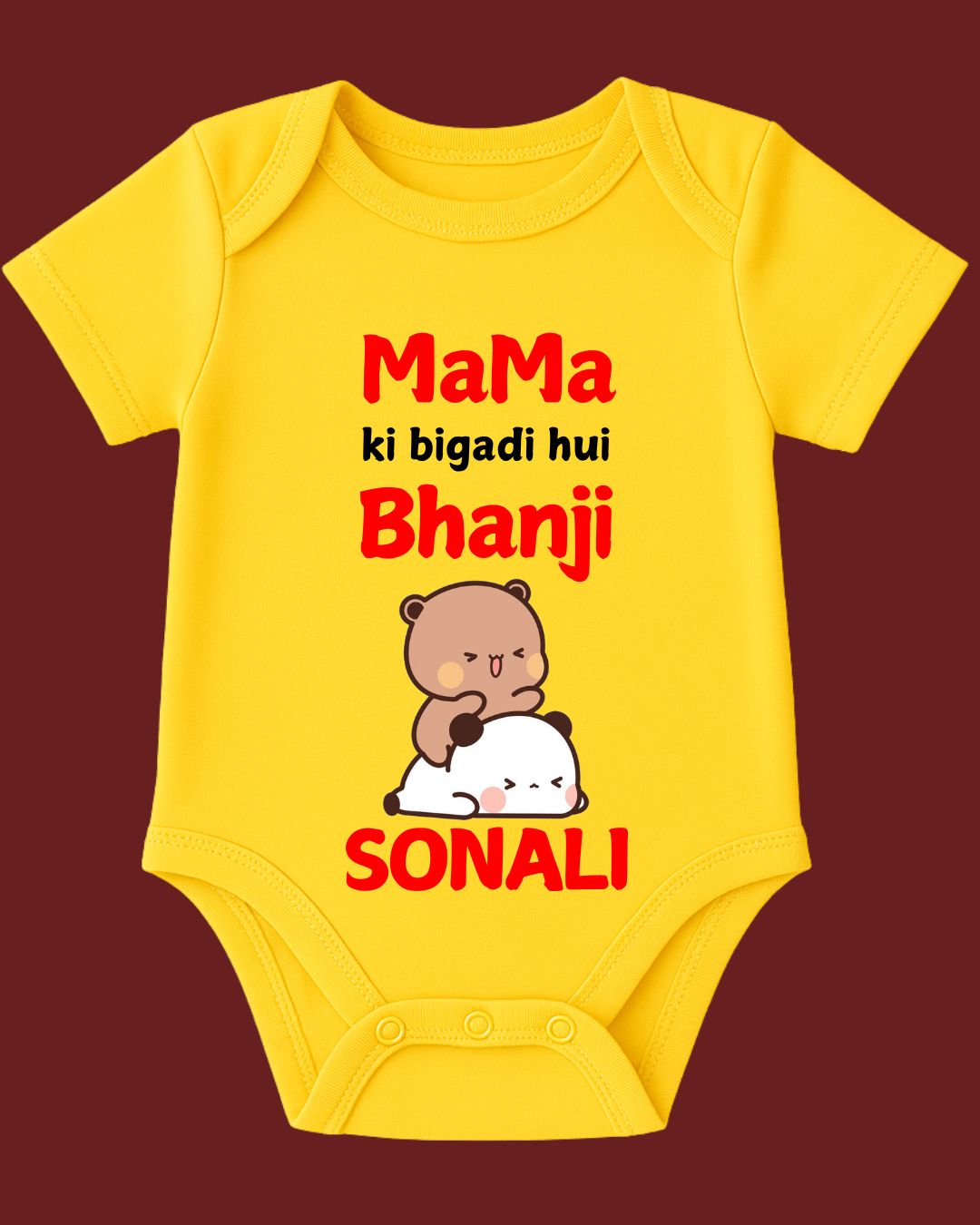 Mama ki Bigadi hui Bhanji Baby Outfit