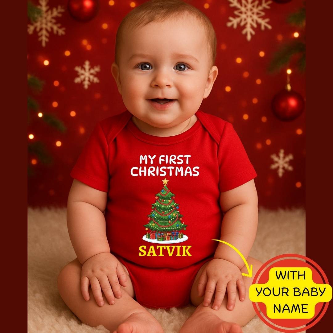 Custom Name - My 1st Christmas Special Baby Romper