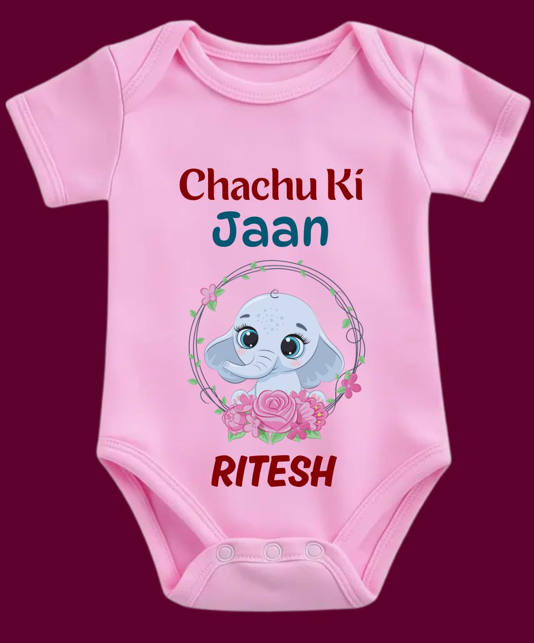 Chachu Riasat Custom Name - Chachu Ki Jaan Baby Outfit – ShishuCart