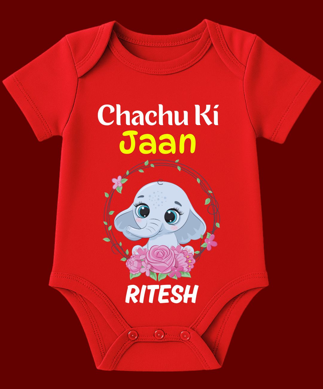 Chachu Riasat Custom Name - Chachu Ki Jaan Baby Outfit – ShishuCart