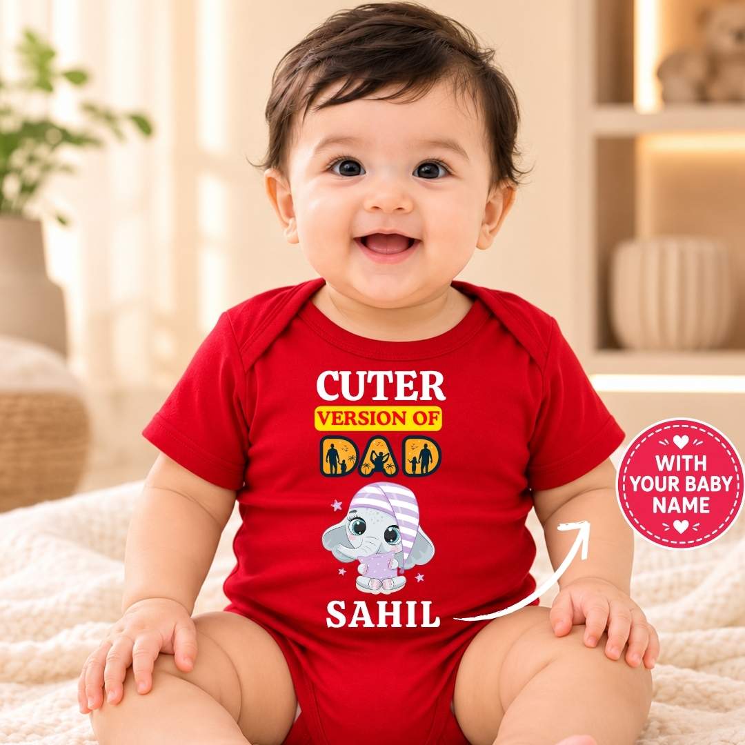 Custom Name - Cuter Version of DAD Baby Outfit
