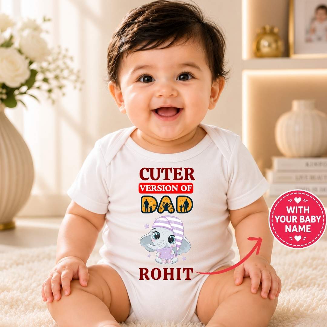 Custom Name - Cuter Version of DAD Baby Outfit