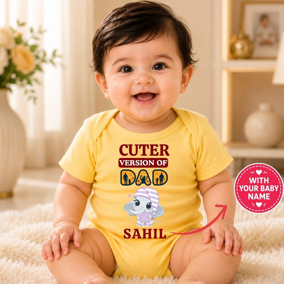 Custom Name - Cuter Version of DAD Baby Outfit