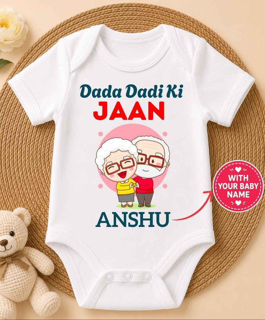 Custom Name - Dada Dadi Ki Jaan Baby Outfit