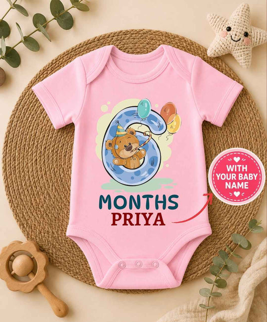 Custom Name - 6 Months Birthday Outfit