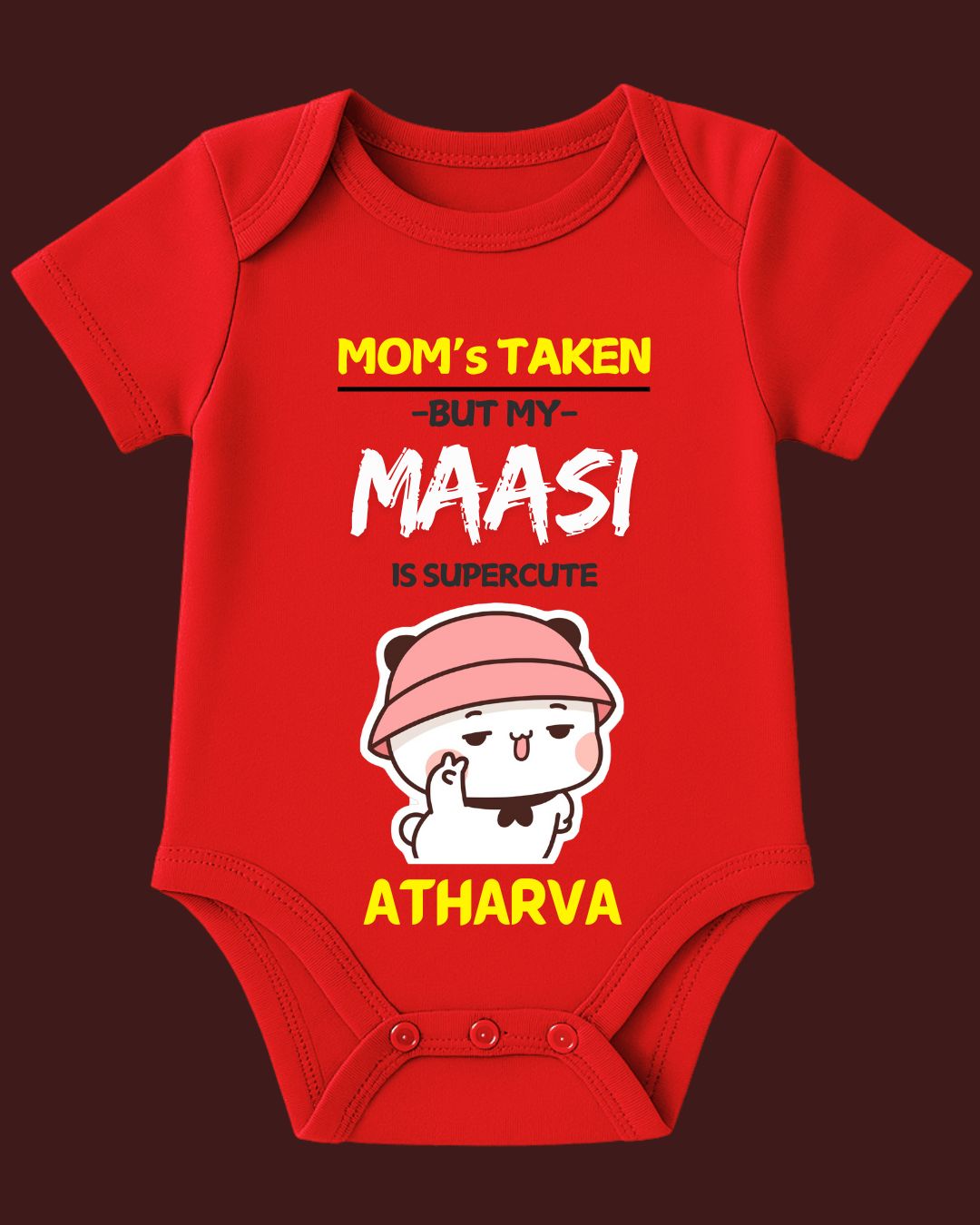 MOM's TAKEN BUT MY MAASI is SUPERCUTE Baby Outfit