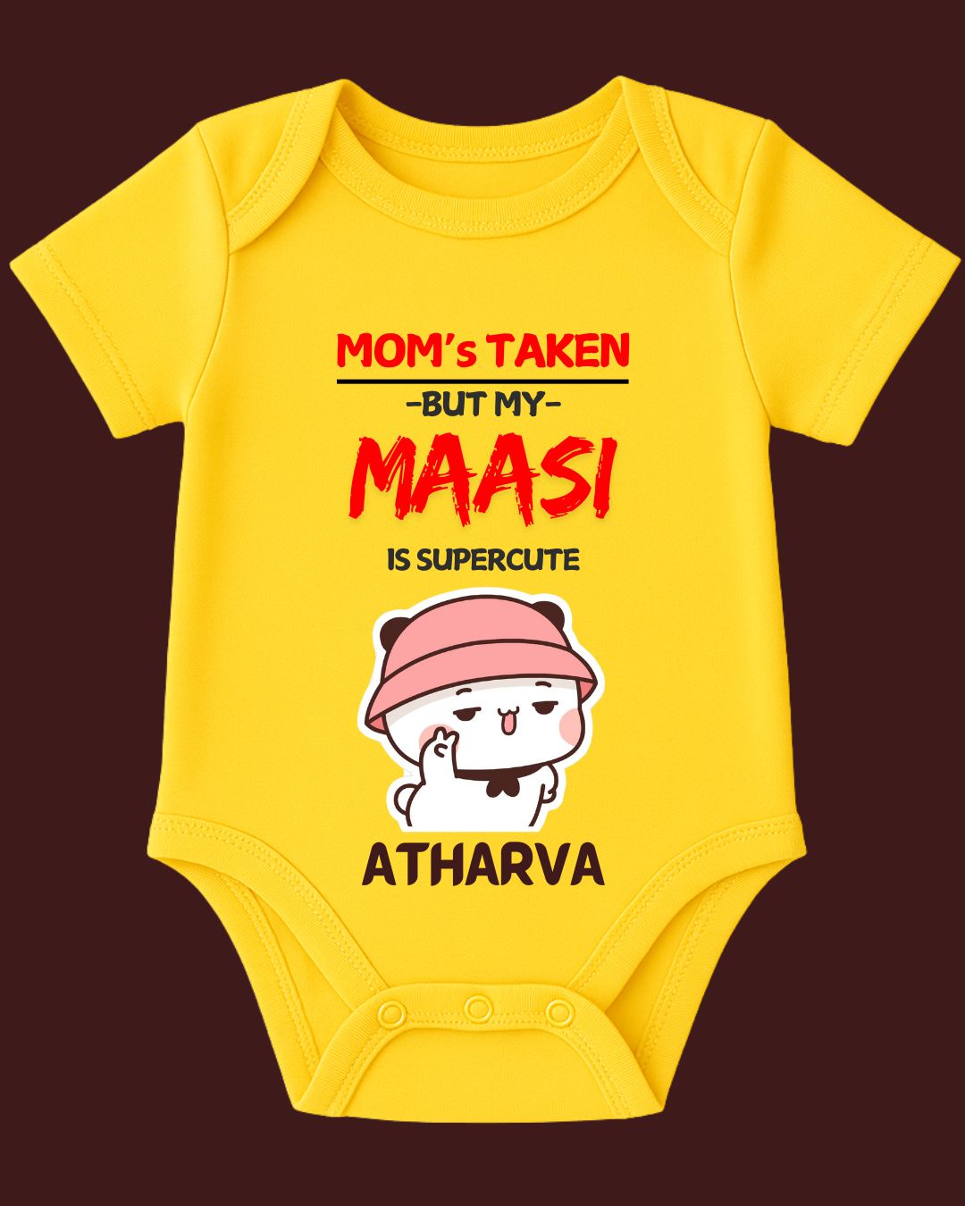 MOM's TAKEN BUT MY MAASI is SUPERCUTE Baby Outfit