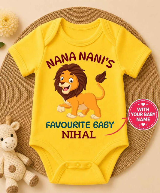 Custom Name - Nana Nani's Favourite Baby Outfit