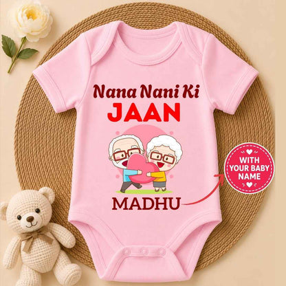 Custom Name - Nana Nani Ki Jaan Baby Outfit