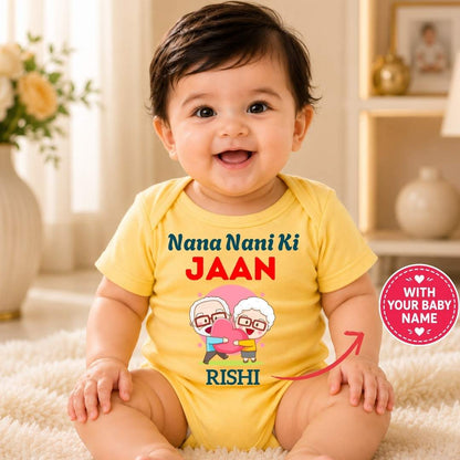 Custom Name - Nana Nani Ki Jaan Baby Outfit