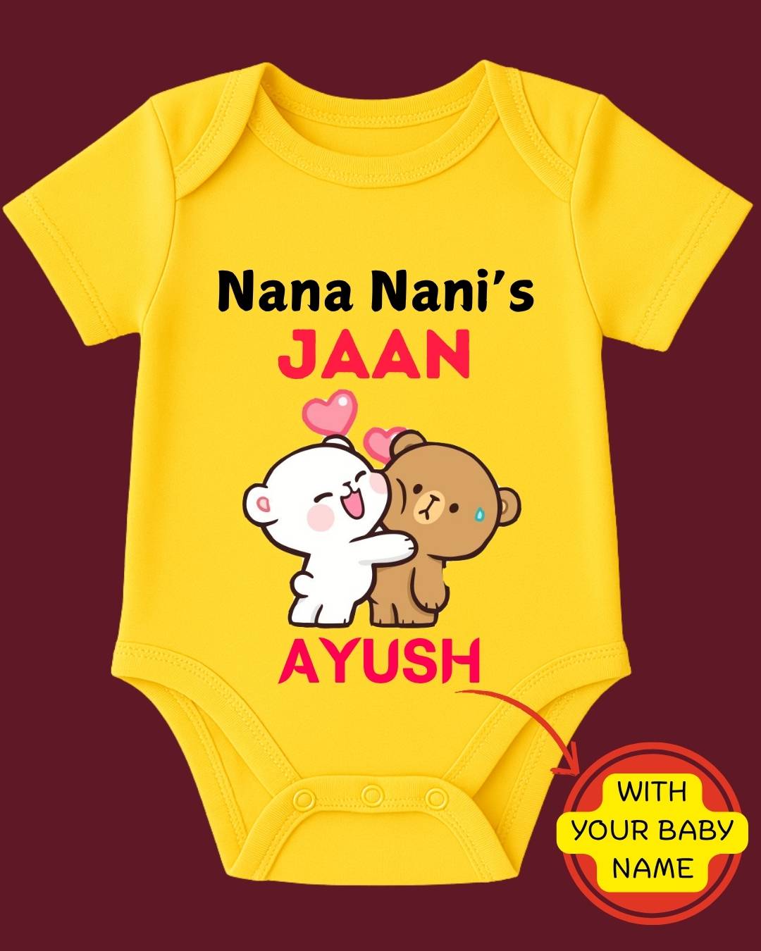 Custom Name - NANA NANI's JaaN Baby Outfit