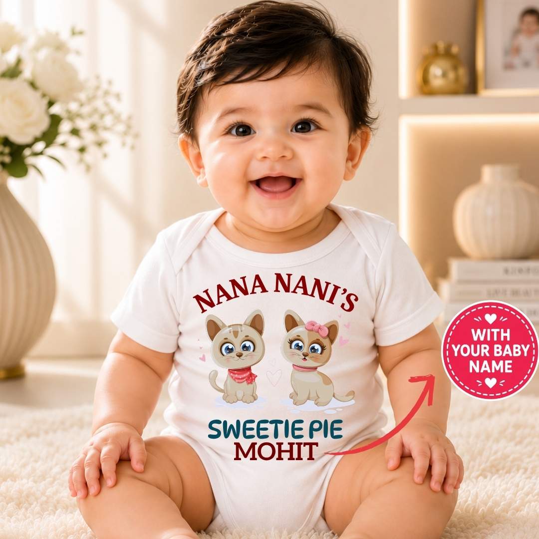 Custom Name - Nana Nani's Sweetie Pie Baby Outfit