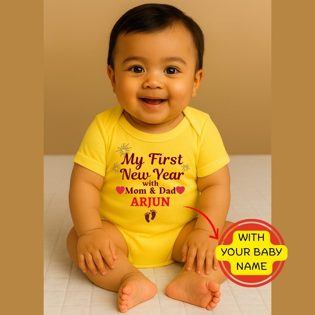 Custom Name - My 1st New Year Special Baby Romper