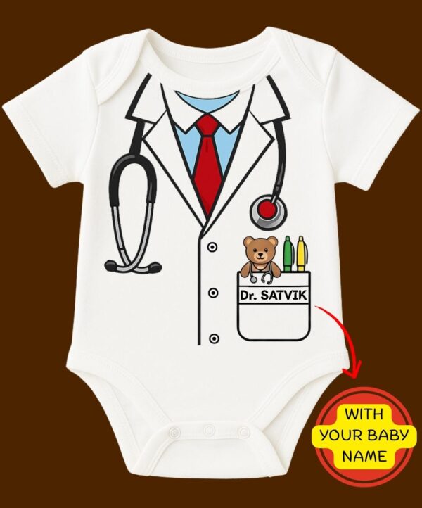 Custom Name - Baby's First Doctor Outfit